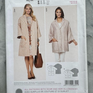2015 Burda Style 6802 – Misses’ Coat & Jacket – Size US 10-20 (EUR 36-46) – Uncut and Factory Folded