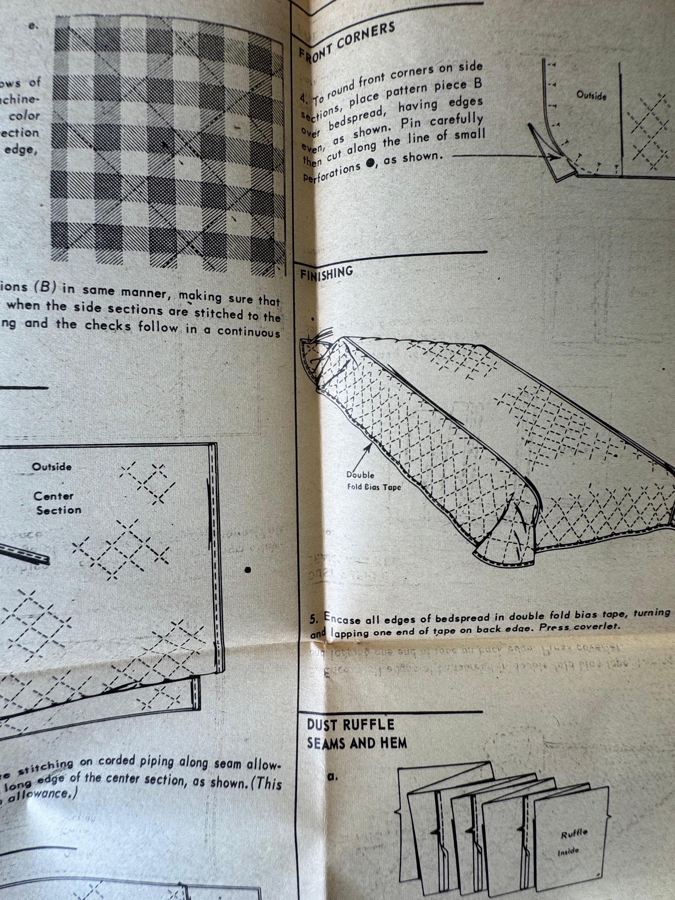 1960s Vintage Simplicity 4710 Sewing Pattern – Picture-pretty Bedroom ...