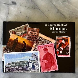 1974 A Source Book of Stamps by James Mackay - Vintage Collectible Hardcover