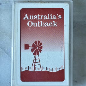 Naipes antiguos "Australia's Outback" (1998) - Fotografía escénica - Usados y abiertos - BARAJA COMPLETA