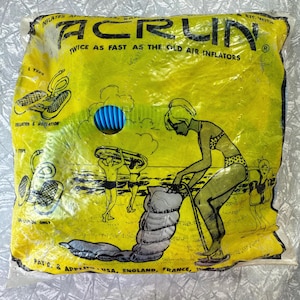 1970s Vintage ACRUN Double Action Foot Inflator – Original Packaging – Made in Japan