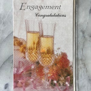 Tarjeta de compromiso de diseño Apsley de los años 90: tarjeta de felicitación australiana vintage, nueva sin abrir