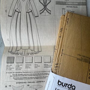 2017 Vintage Burda 6398 Sewing Pattern – Renaissance Costume (sizes 8 ...