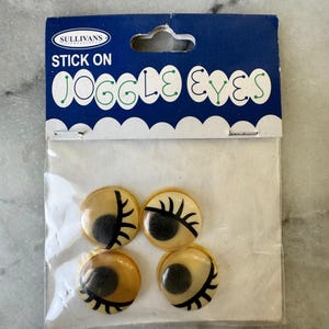 Sullivans Stick-On Joggle Eyes – Set of 4 (1.8 cm / 0.71&quot;) – Comic Style – Self-Adhesive