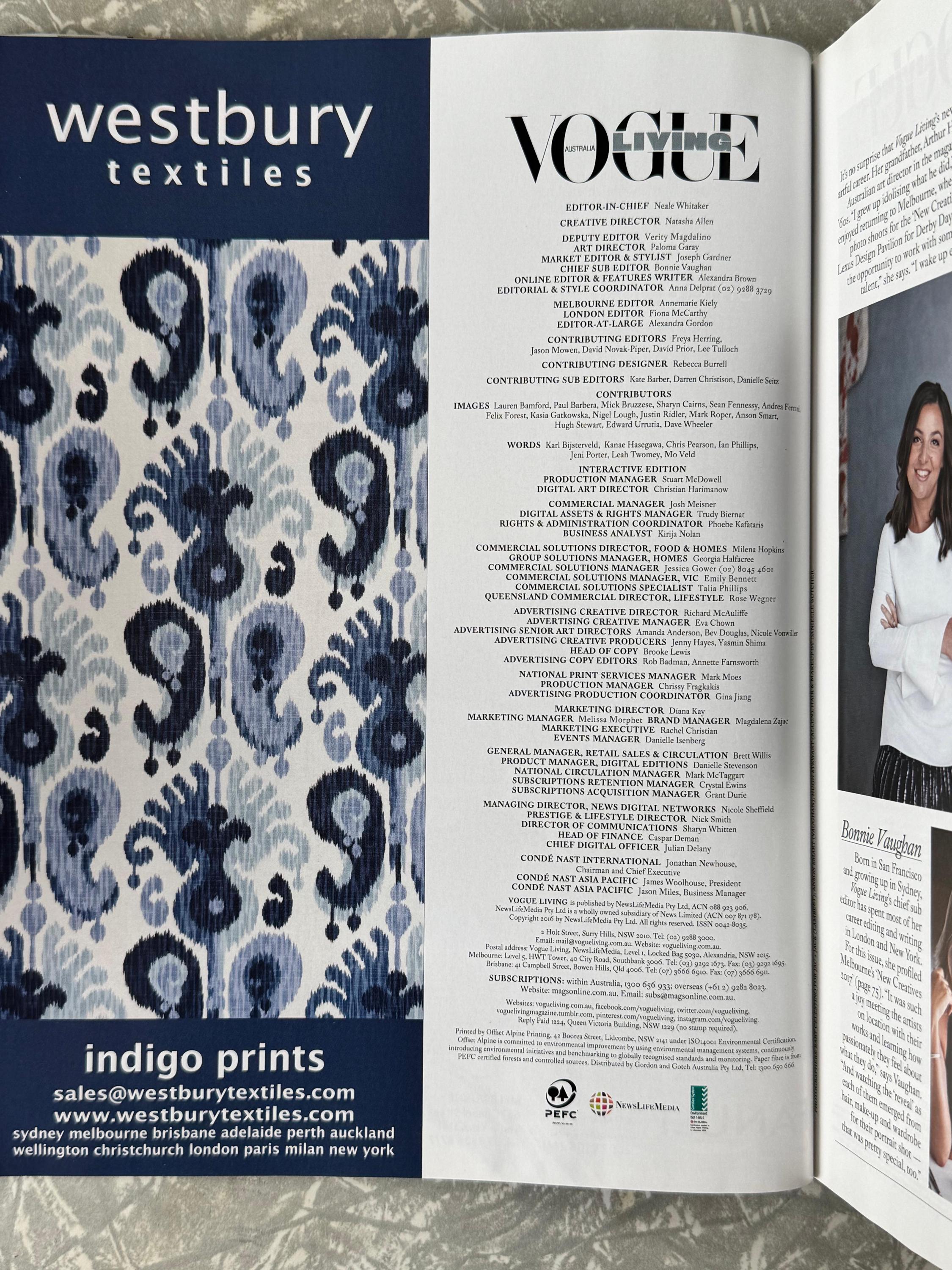 趣味 Vogue Living November/December 2020 趣味 Vogue Living November/December 2020 VOGUE LIVING