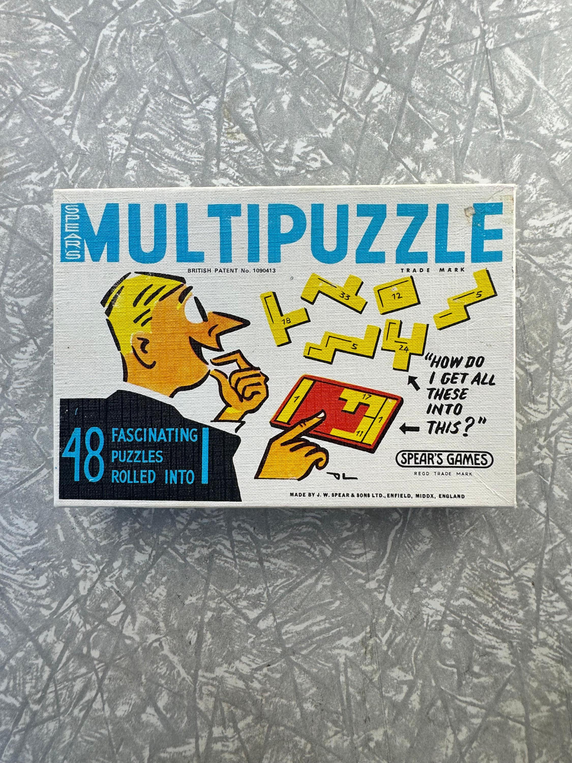 1960s Vintage Spear's Multipuzzle Game – 48 Challenges – Complete