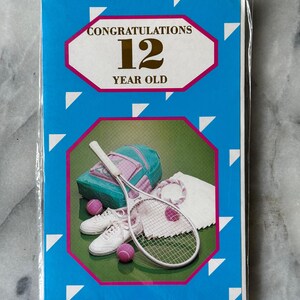 1990s New Unopened 12th Birthday Card - Galah Paper - Printed in Australia