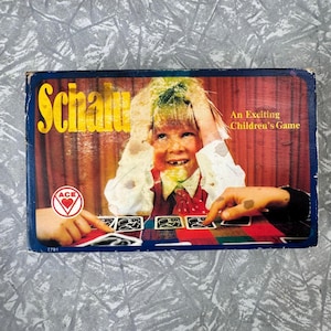 Gioco di memoria per bambini Schalu vintage anni '70 - Prodotto nella Germania occidentale - ACE Playing Card Company - 17,5 x 11 cm (6,9 x 4,3 pollici) - Sigillato