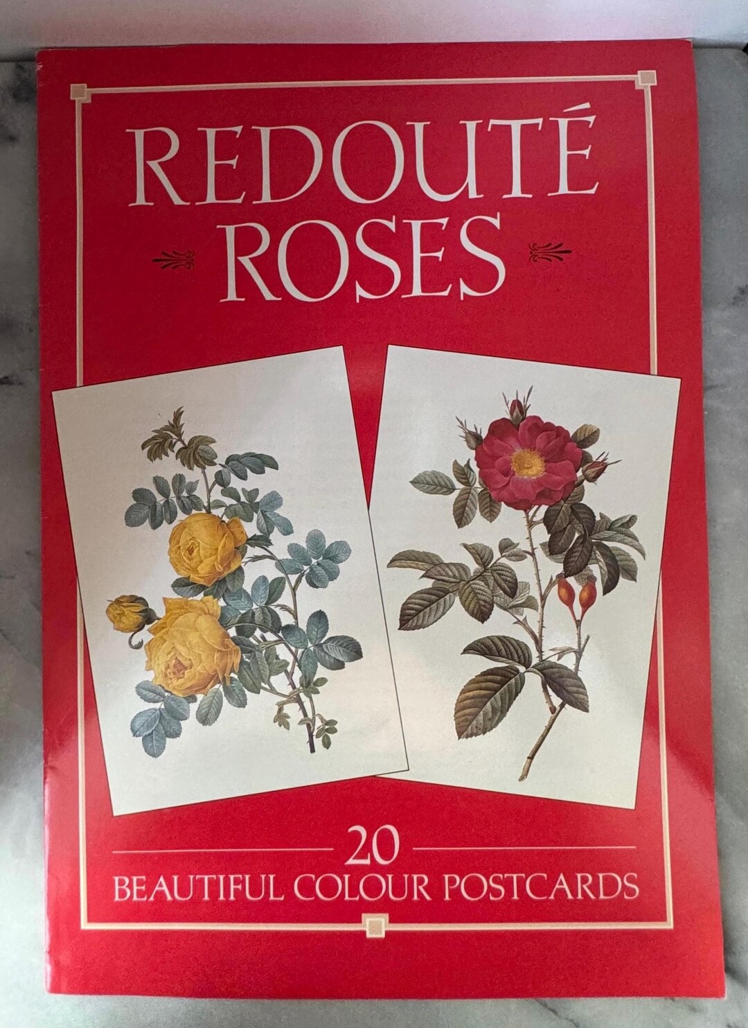 1993 Redouté Roses Postcard Set - 20 Beautiful Colour Postcards ...
