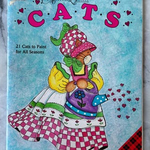 1990s Alma Lynne Cats Decorative Painting Book - Vintage Folk Art Cat Designs