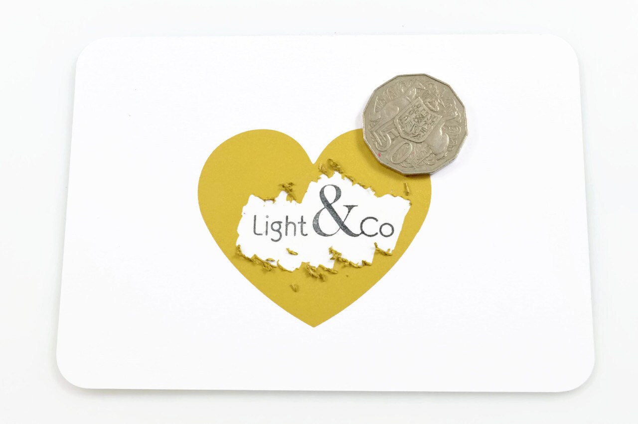 SCRATCH HEART STICKERS Set of 12 Gold Heart Scratch Etsy