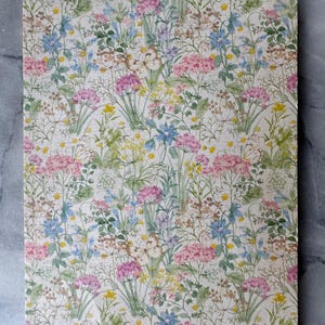 Bloco de escrita Margaret Rodda vintage dos anos 90 - 30 folhas - 19,5 x 14,6 cm (7,7 x 5,75 pol.)