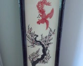 Korean Shadow Box Shell Art Piece Taiwan 1960 quot s