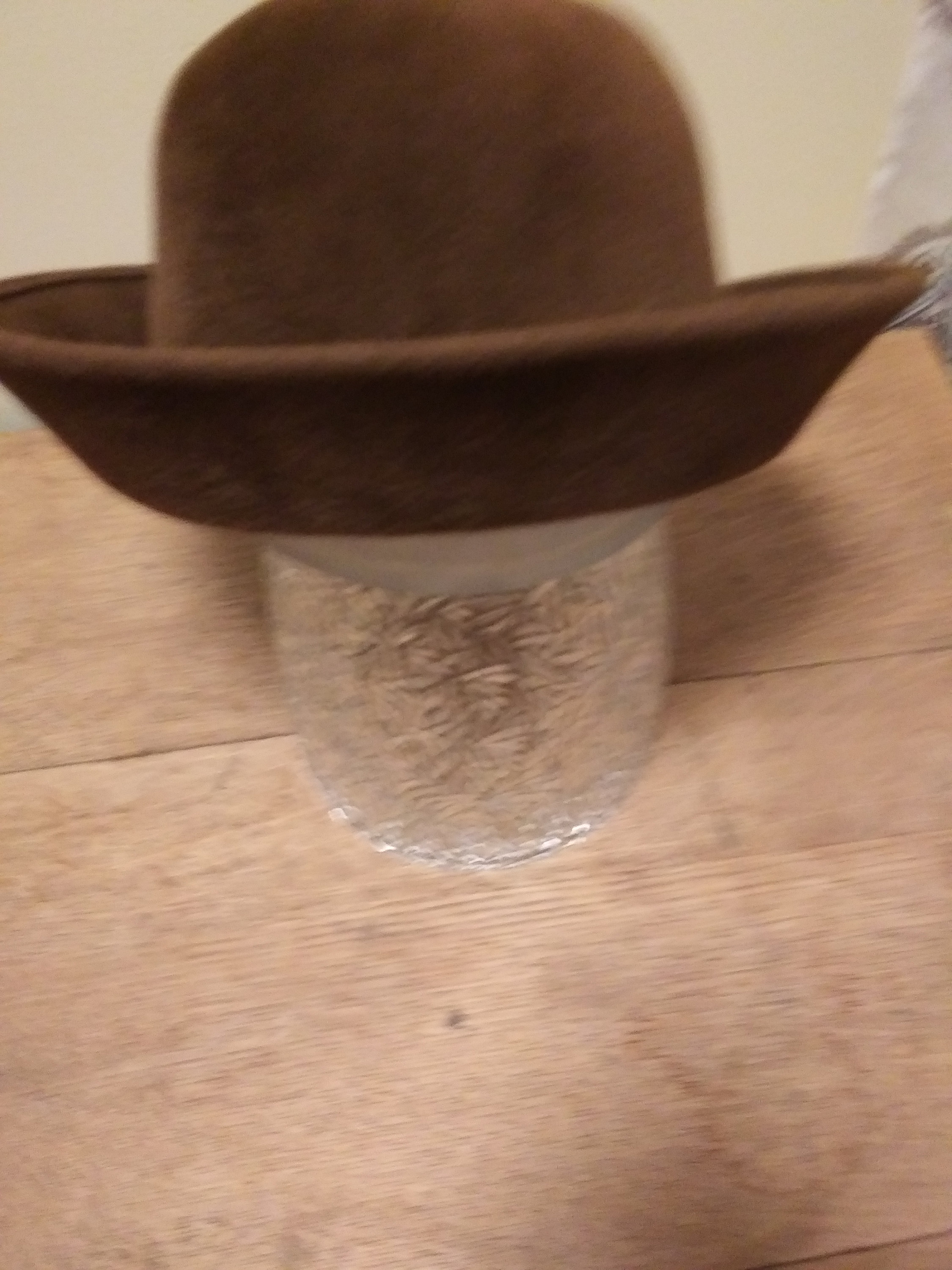 Vintage Helen Kaminski Cloche Style Hat Chocolate Brown 