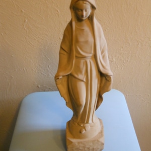 Virgin Mary Statue Vintage Enesco