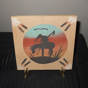 Vintage Trail Of Tears Sand Painting Art