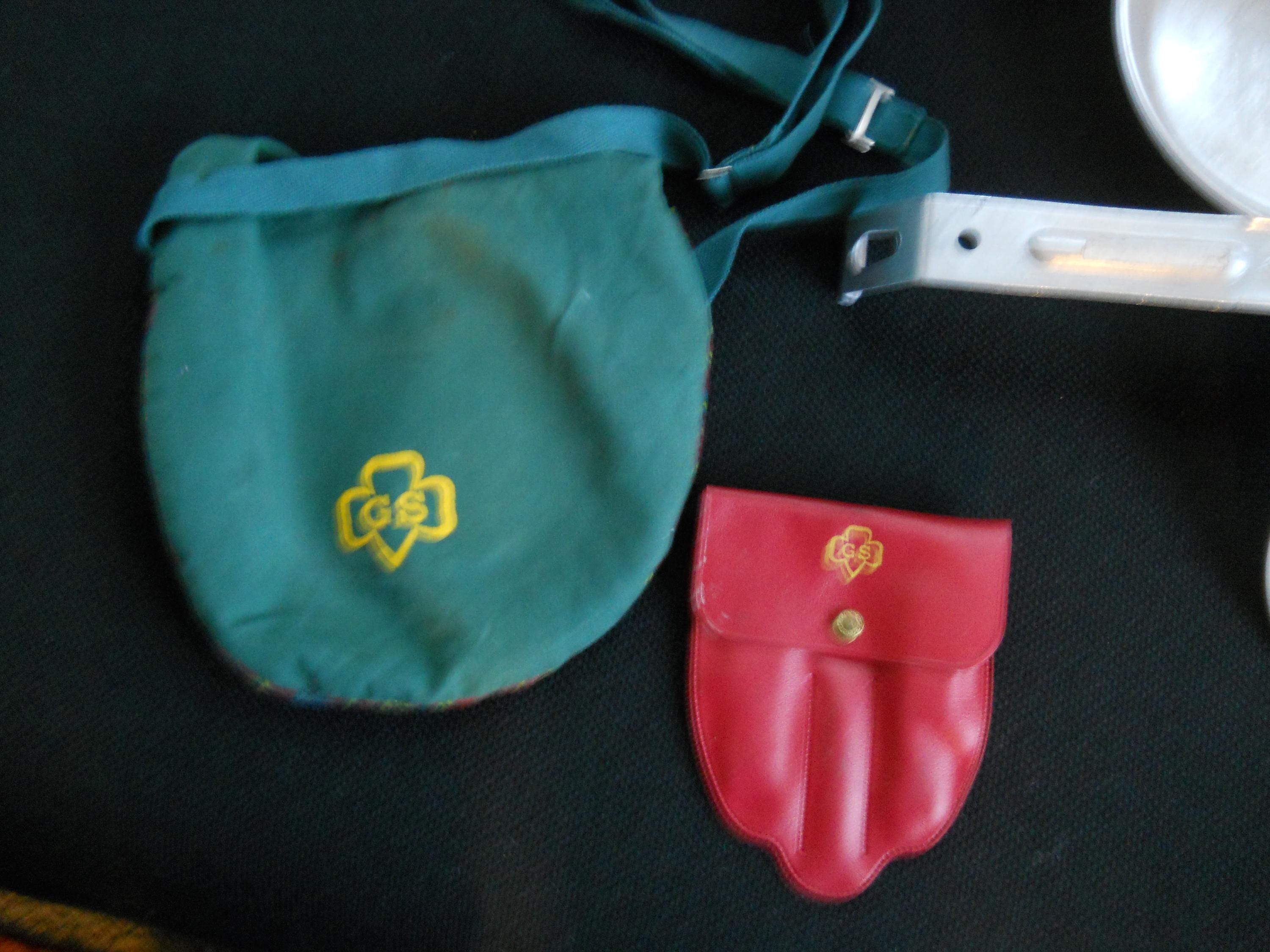 Gs Mess Kit Vintage Girl Scouts of America Mess Kit With GS Utensil and Carry Bag ...