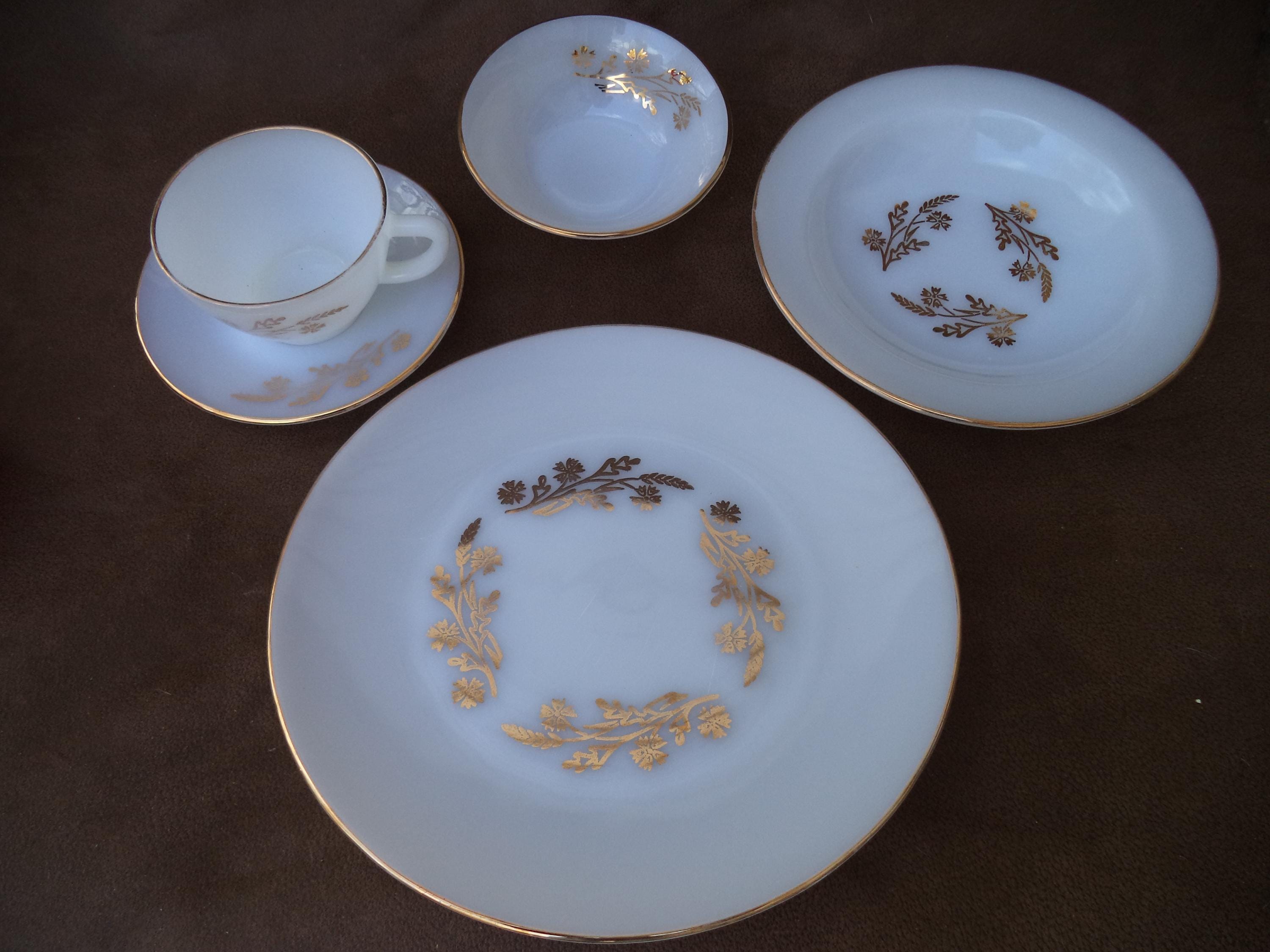 Vintage Dinner 4 Piece Dinner Service - Etsy