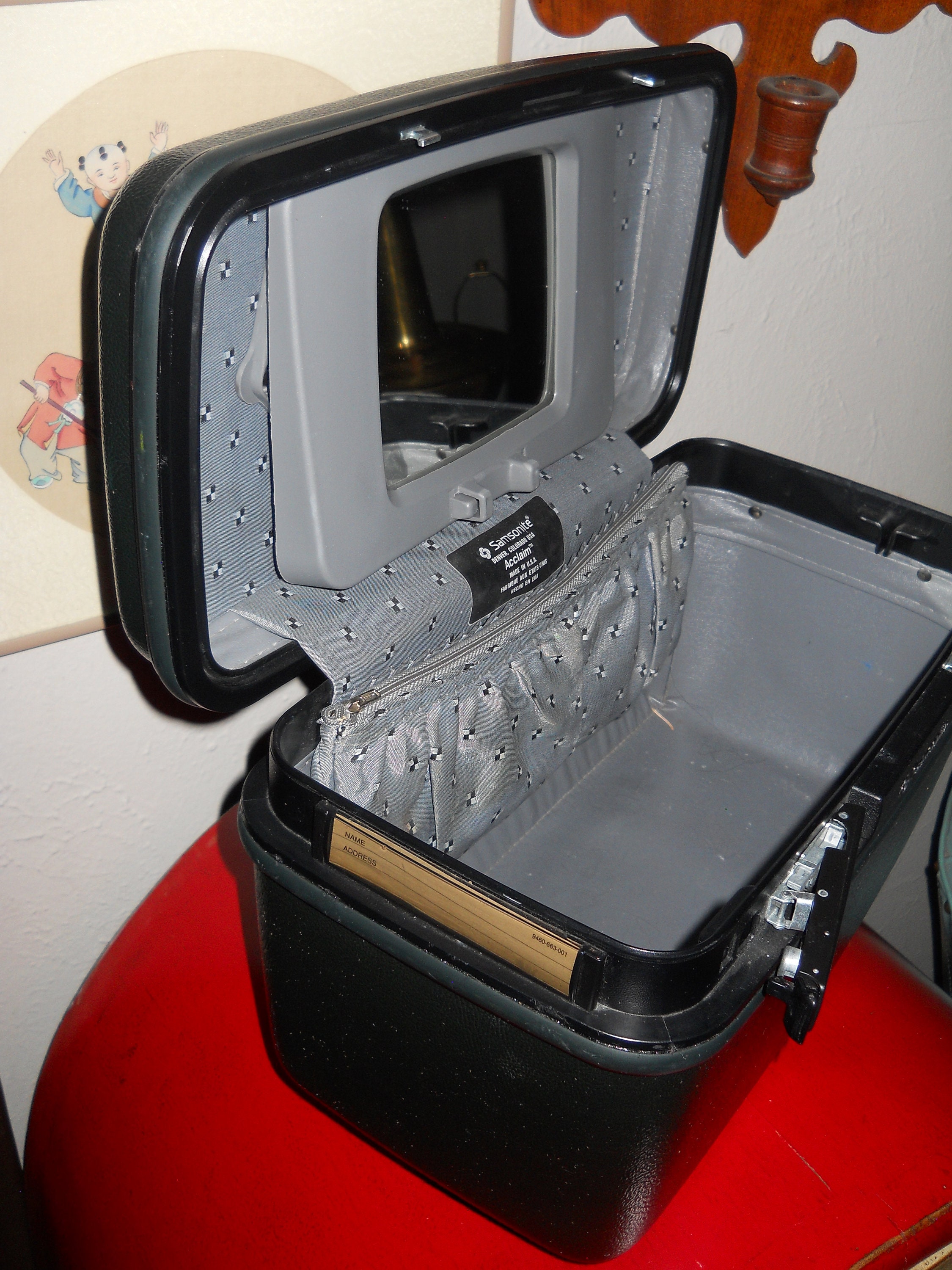 Vanity samsonite rigide sale