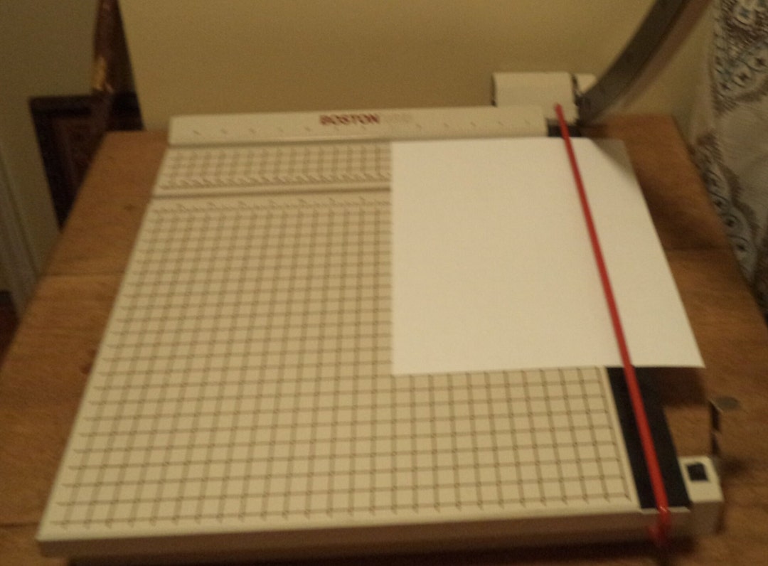 Vintage Boston 2615 Guillotine Paper Cutter Etsy