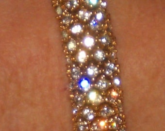 Vintage Rhinestone Bracelet Signed Ciner