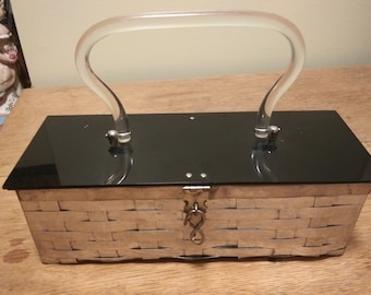 Vintage Dorset Rex Fifth Ave Metal and Lucite Purse