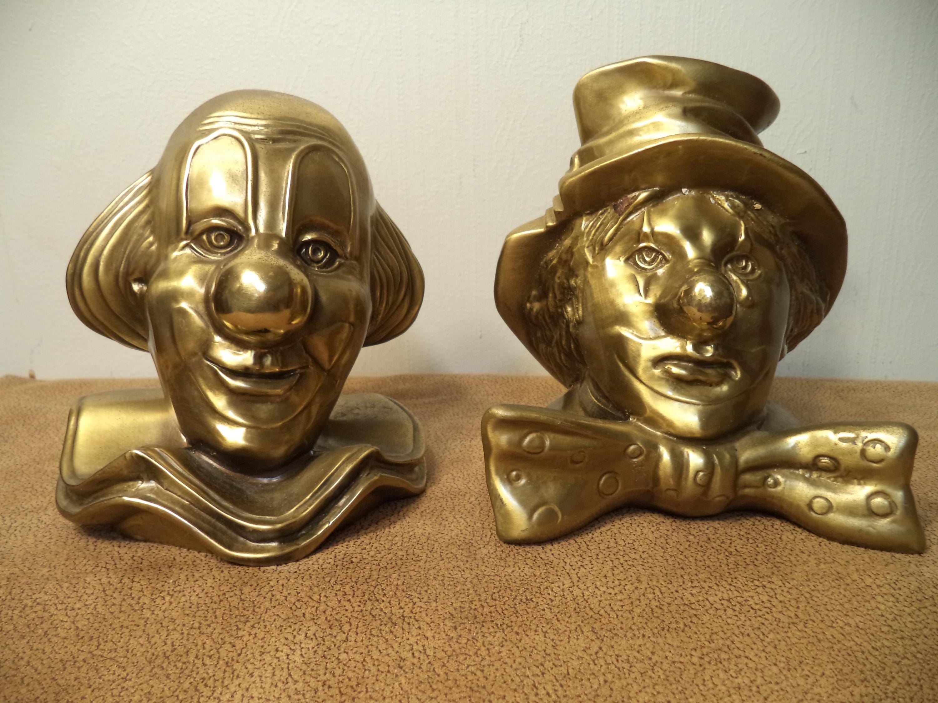 Clown Bookends - Etsy