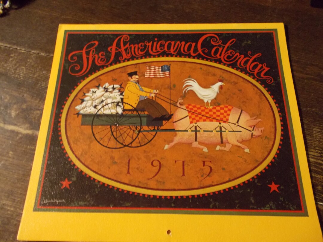 original-charles-wysocki-americana-calendar-1975-etsy