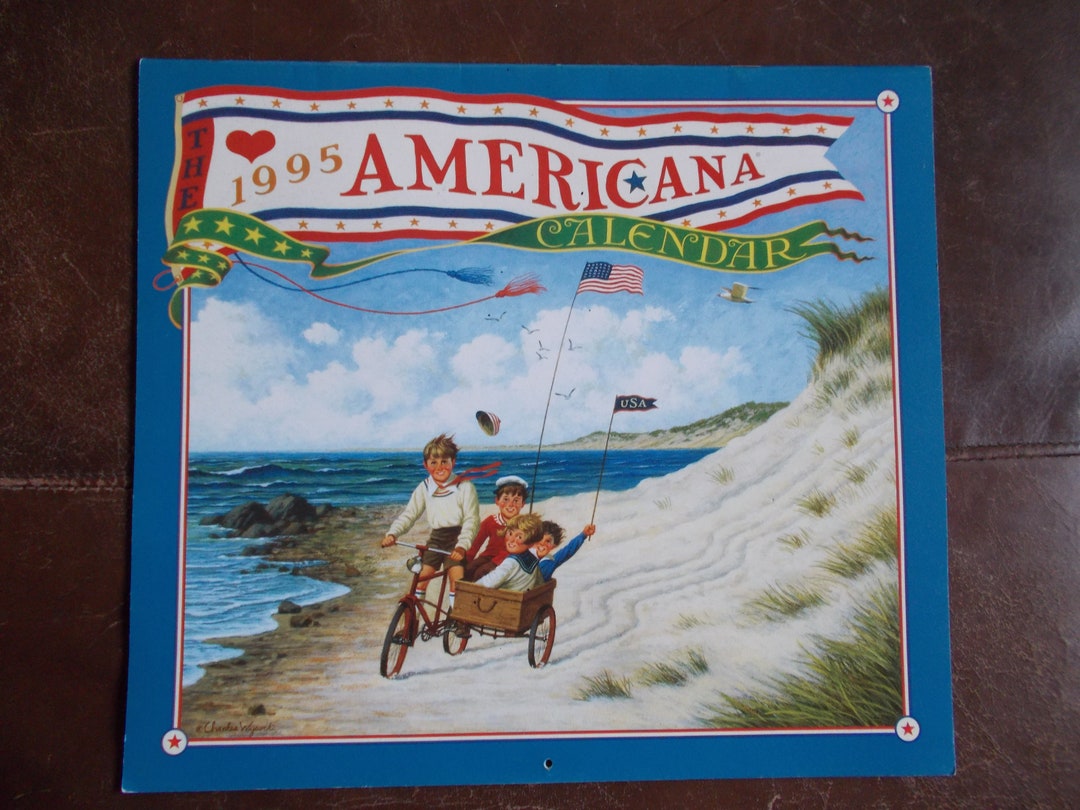 charles-wysocki-americana-calendar-1995-etsy