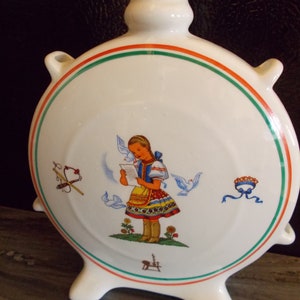 Vintage Porcelain Flask Granit #2753 Made in Hungary