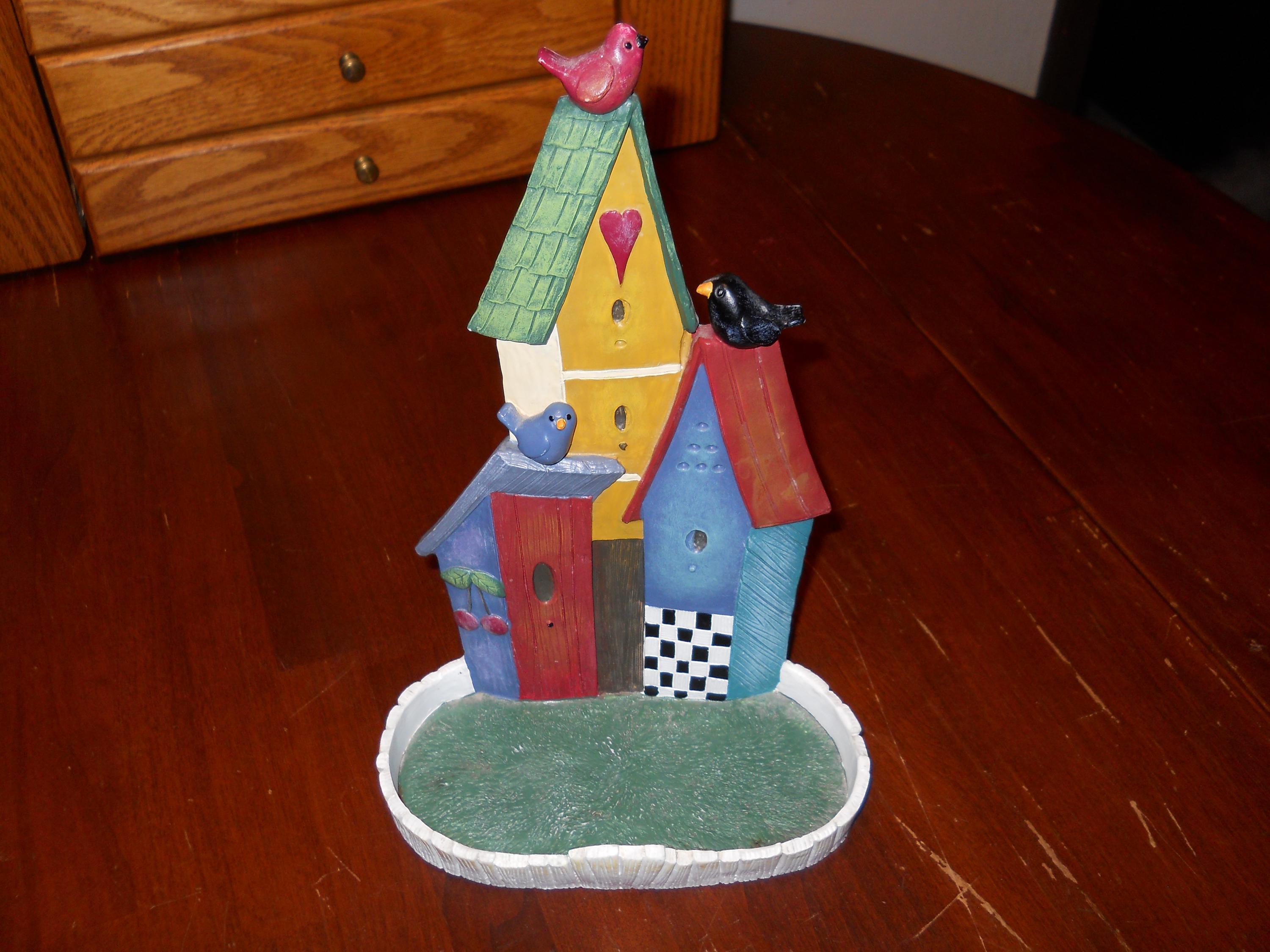 Whimsical Bird Village Bird Feeder