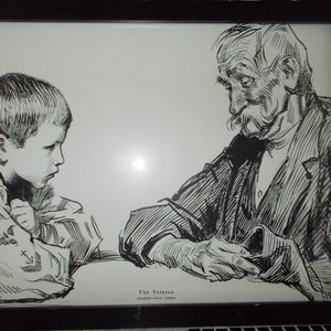 The Veteran by Charles Dana Gibson Framed Print