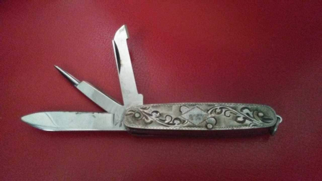 Antique F Wing TOKOYOJAPAN Sterling Silver 3 Blade Pocket