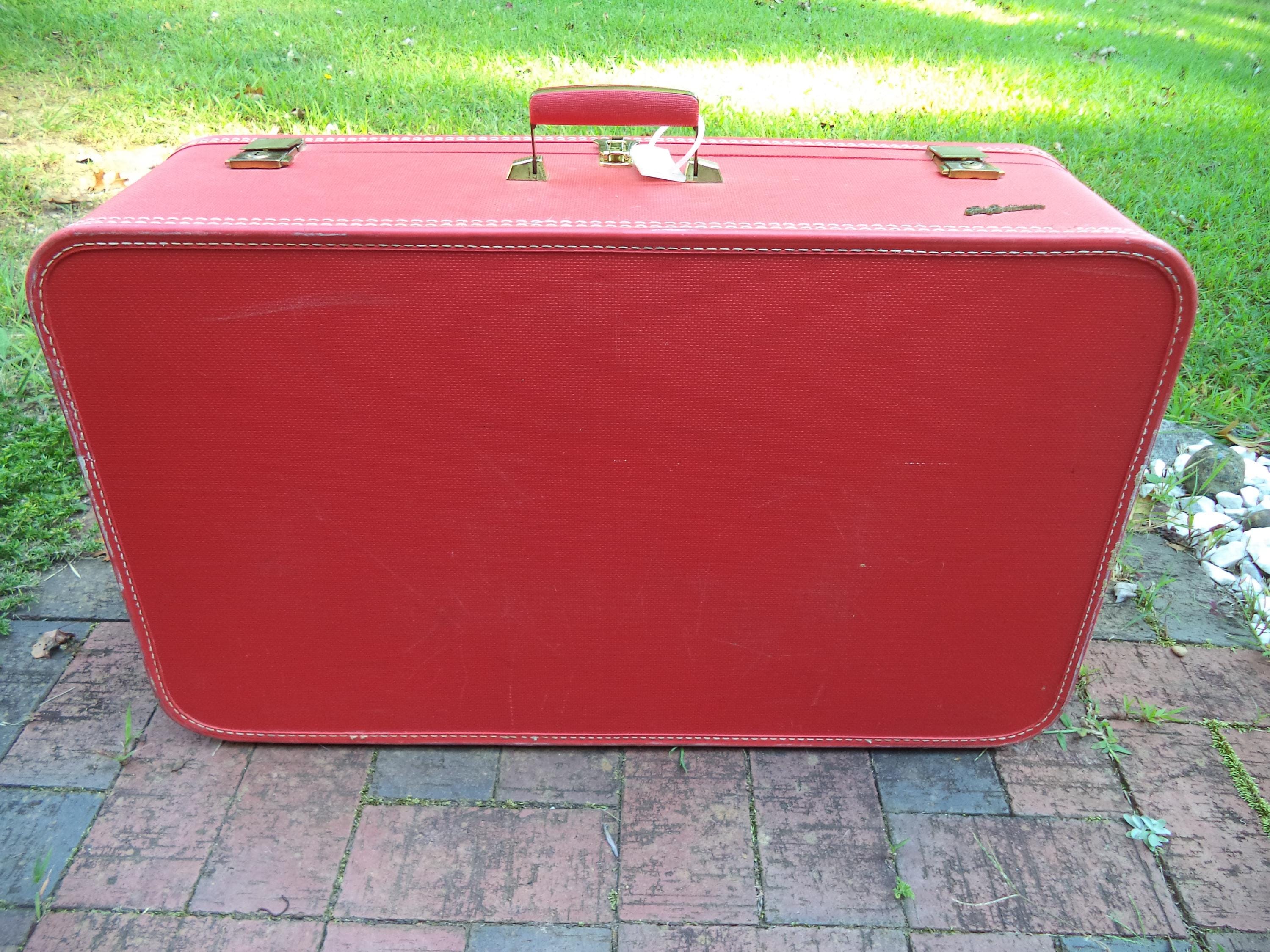 Retro Red Lady Baltimore Suit Case Circa 50's - Etsy