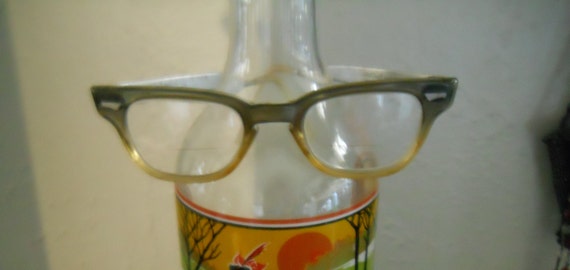 Vintage Art Craft Fade Eye Glasses Rhodium Plated… - image 1