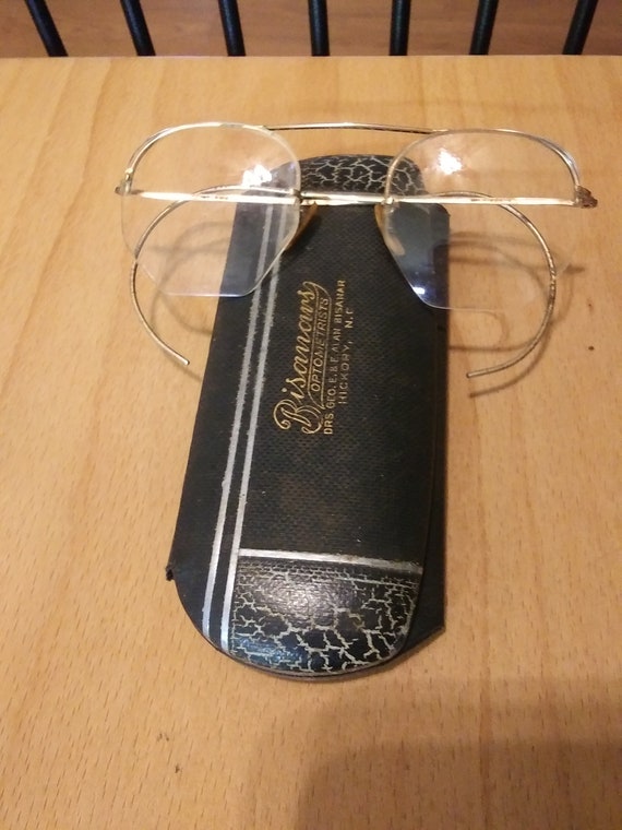 Vintage Eyeglasses With Hard Case B&L 12 K GF Cir… - image 4