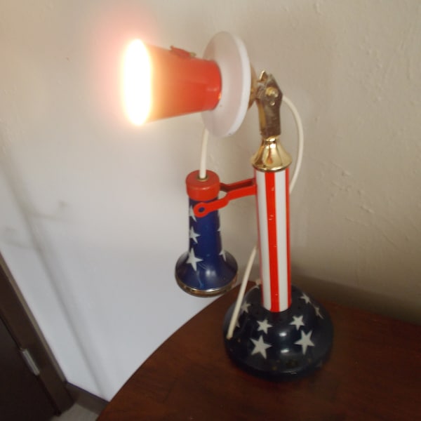 Candlestick Phone Lamp Etsy