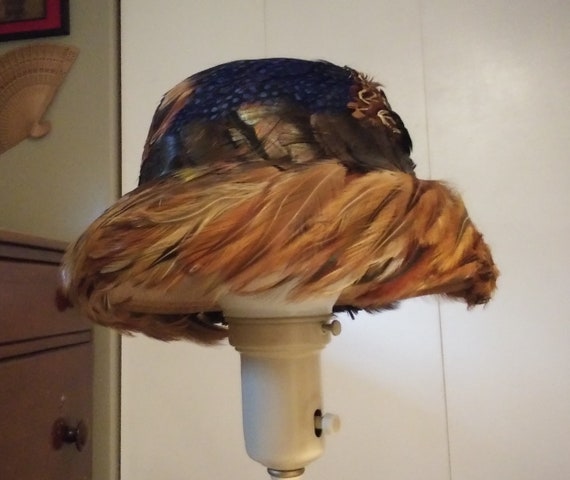 1940's Feather Fedora Hat Union Made