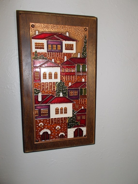 Aethra Enamel on Copper Hand Made in Greece Charming Coastal
