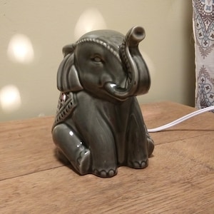 Vintage Ceramic Elephant Light