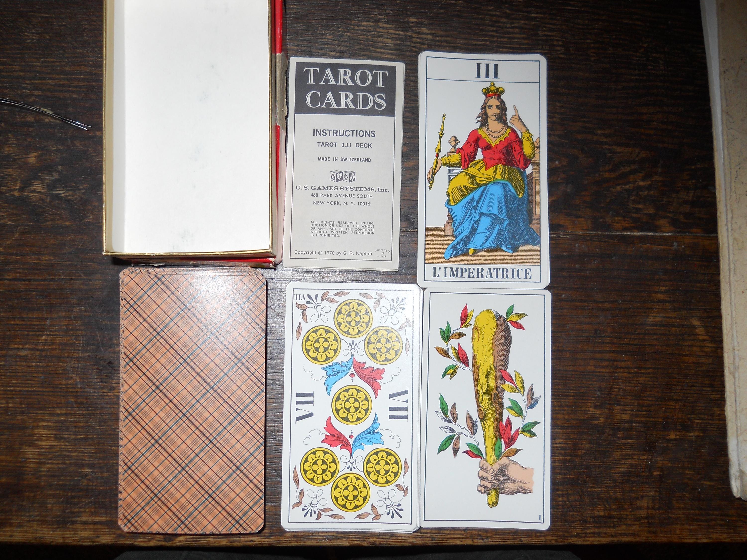 Circa 70' Tarot Cards IJJ AG Muller Cie Switzerland in Original