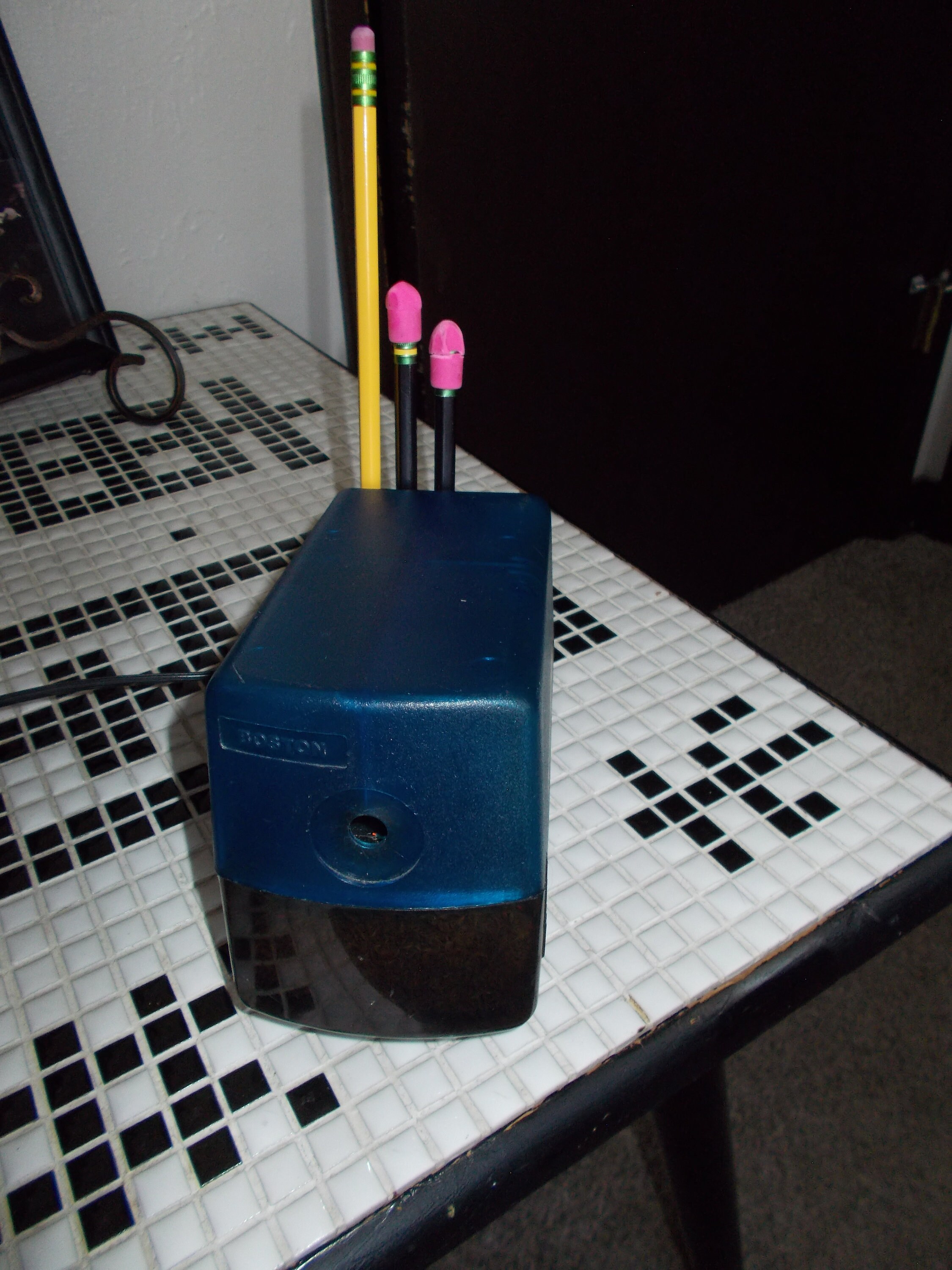 Vintage Boston Powerhouse Pencil Sharpener 19 Royal Blue Etsy UK