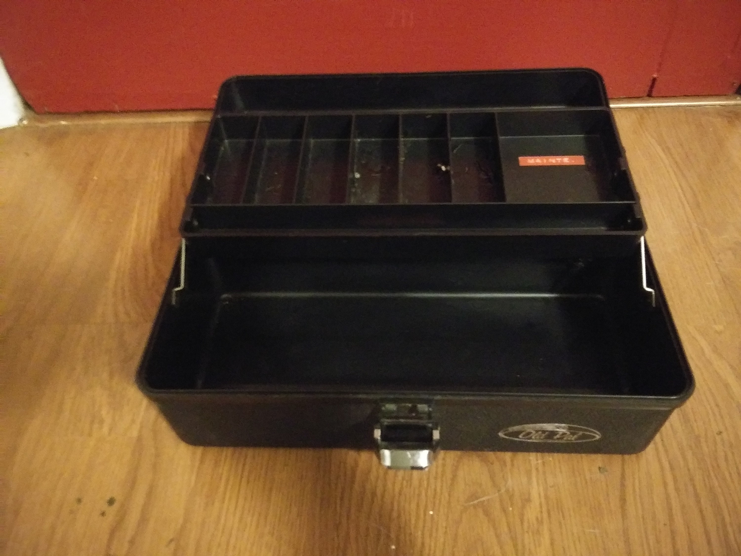 Old Pal Woodstream 1010 Vintage Fishing Tackle Box Craft Chest
