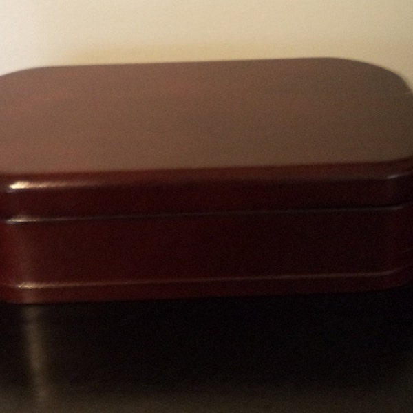 Vintage Wood Mele Jewelry Box