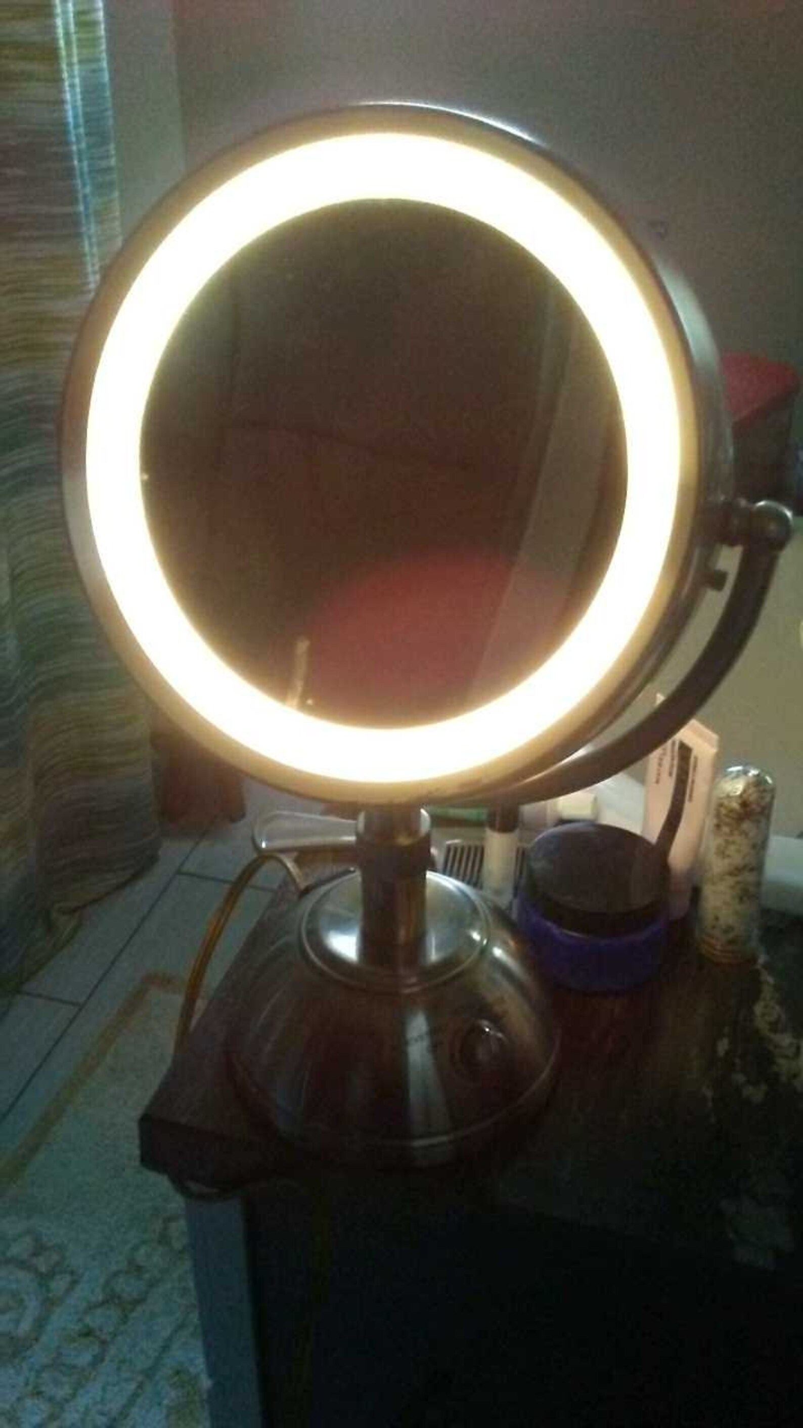 Vintage Conair Double Sided Lighted Vanity Mirror Etsy