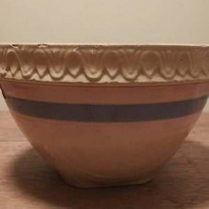 Antique McCoy USA Large Yellow Ware Mixing Bowl Circa 20&#39;s