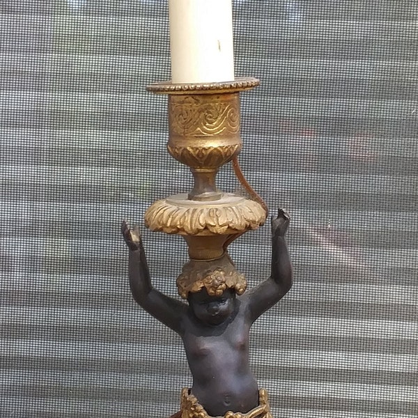 Antique Cherub Lamp Etsy