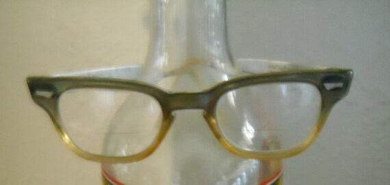 Vintage Art Craft Fade Eye Glasses Rhodium Plated… - image 2