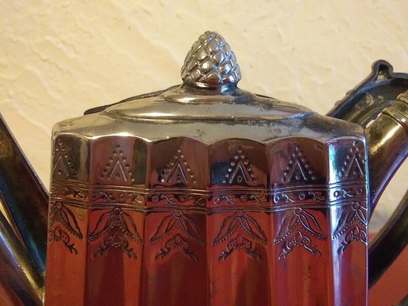Godinger Silver 1993 Teapot Napkin / Letter Holder Etsy