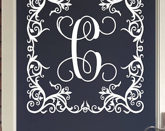 Vinyl Initial for glass doors, large windows, or walls
